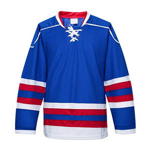 Jersey de Hockey sobre Hielo Sublimado de Manga Larga 100% de Alta Calidad / Jersey de Hockey sobre Hielo Estampado a Precio Accesible en Venta a Bajo Precio - Product Image 1