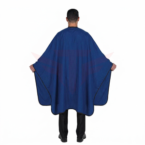 Cape de coiffure de luxe personnalisée avec logo Tactus Industries, écologique, imperméable, en polyester, pour salon de coiffure - Product Image 2