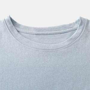 Camiseta Azul Claro para Hombre con Bolsillo, 100% Algodón, Casual, Manga Corta, Transpirable, de Secado Rápido, para Uso Diario y Urbano - Product Image 4