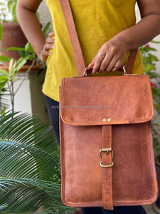 กระเป๋าเป้สะพายหลังหนังแท้,กระเป๋าหนังใส่เอกสารแบบสองในหนึ่งกระเป๋าหนังโลโก้ออกแบบเองได้ - Product Image 3