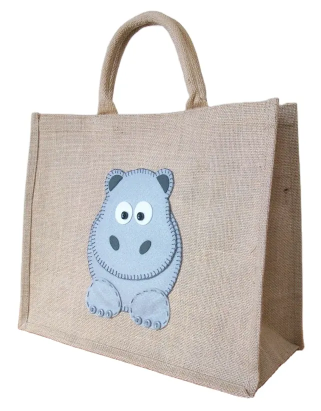 jute shopper bags/ customized jute tote bags wholesale india