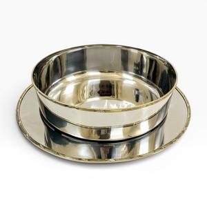 Plato y Tazón de Chocolate Plateado con Acabado Mate y Borde Dorado, Accesorios de Chocolate Personalizables, Tamaños y Colores Disponibles - Product Image 6