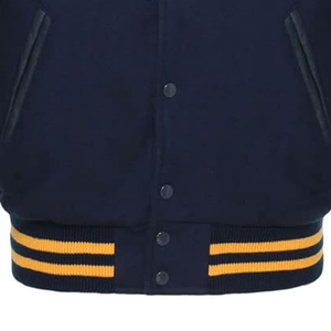 Mens Varsity <b>Jacket</b> Customizable Logos Premium Canvas Stand Collar-<b>Waterproof</b> Breathable for Sports Teams University Fashion - Product Image 4