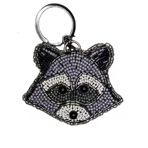 Cute Beaded Embroidery Seed Beads Keychain Accessory Modern Seed Beads Handmade Embroidery Keychain Charm - Product Image 5