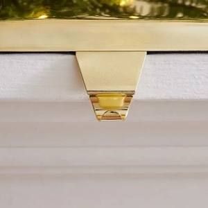 Modern Gold Metal Christmas <b>Stocking</b> Holder For Mantel Heavy Duty Garland Hanger <b>Xmas</b> Hook Christmas Decorations for Home Decor - Product Image 5