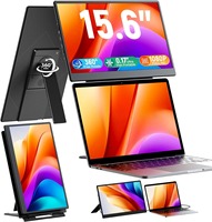Nouveau lancement S13 Moniteur portable ultra-fin 15,6 pouces IPS 1080P LCD, extension d'écran double pour ordinateur portable, sans pilote requis, Plug-and-Play