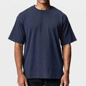 เสื้อยืดคอตตอนคุณภาพสูงสำหรับผู้ชาย 180-220 GSM สวมใส่สบาย คอกลม แขนสั้น แบบเรียบ สำหรับสั่งซื้อจำนวนมาก รับผลิตแบบ OEM และติดฉลากส่วนตัว - Product Image 1