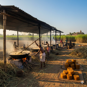 Jaggery de Caña de Azúcar Natural, Producto Agrícola Premium 100% Puro de Maharashtra, India, SPDK Agrosphere - Product Image 3
