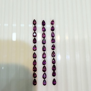 Lote de Gemas Sueltas de Granate Rodolita Natural Certificadas por A J Gems, Corte Ovalado, Facetadas, con Juego de Color, para Joyería, Provenientes de Rajasthan - Product Image 5