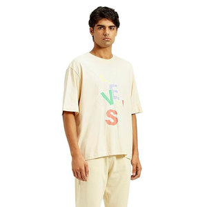 เสื้อยืดโอเวอร์ไซส์ทรงหลวมสำหรับฤดูร้อน ขายส่ง ผ้าฝ้าย 100% เสื้อยืดผู้ชายแบบยูนิเซ็กซ์ เสื้อยืดสั่งทำสำหรับผู้ชาย พร้อมบริการพิมพ์ลาย - Product Image 1