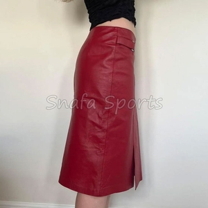 Falda Elegante de Cuero PU para Mujer, Falda Lápiz Ajustada de Cintura Alta, Sexy, para Mujer, 2026 - Product Image 4