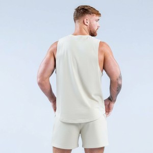 Camisetas sin mangas para hombre, más vendidas, de algodón y spandex, transpirables, de secado rápido, deportivas, con hombros caídos, para gimnasio - Product Image 4