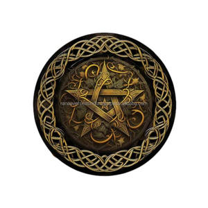 Tuile d'autel en métal de qualité luxueuse et supérieure Tenture murale à thème pentagramme disponible en différents modèles et tailles à un excellent rapport qualité-prix - Product Image 2