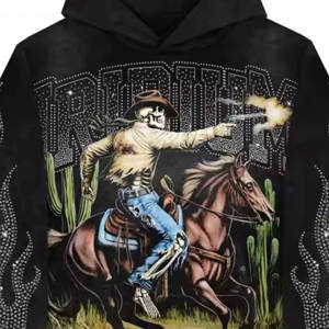 Sweat à Capuche Zippé Décontracté 100 % Coton pour Homme, Manches Longues, Polaire d'Hiver Respirant avec Poches, pour Impression – En Gros - Product Image 6