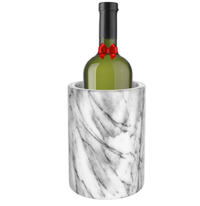 Seau à glace en marbre noir de qualité supérieure, fait main, pour champagne et boissons, dernier cri, pour table de bar, refroidisseur de vin - Product Image 3