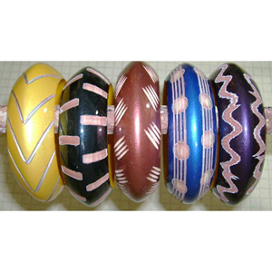 AYAANS CREATIONS Women's Chunky Wide Multi Color Acrylic Bangles Floral & Geometric Design Gift - Product Image 4