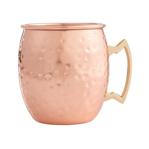 Elegant Hammered <b>Copper</b> Moscow Mule Mug Handmade Cocktail Drinkware <b>Cup</b> for Juice Whiskey Beer and Mocktails - Product Image 4