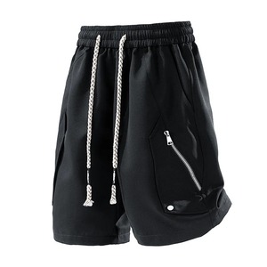 New <b>Mens</b> <b>Shorts</b> Solid Color <b>Trousers</b> Five Points Fitness Sweatpants <b>Short</b> Pockets Decorate Cargo <b>Shorts</b> - Product Image 2