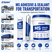 Perekat Polimer MS Satu Komponen Netral Daya Rekat Tinggi, Sealant Elastis untuk Perakitan Panel RV, Lantai, dan Skylight