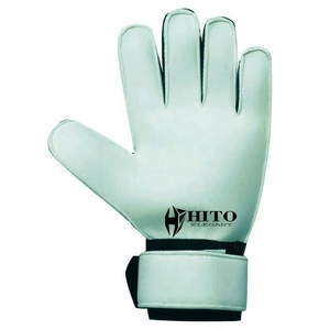 Guantes de Portero de Fútbol de Látex Alemán Blanco y Negro con Diseño Personalizado de la Mejor Calidad, 4mm de Látex Alemán, Corte Negativo - Product Image 3