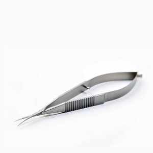 Tijeras de Capsulotomía Micro Vannas, Hojas Finas Rectas y Curvas de Acero Inoxidable, Reutilizables, Herramientas Oftálmicas para Microcirugía Estética - Product Image 1
