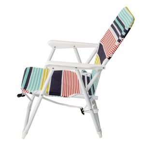 Chaise de plage en tissu Oxford de petite taille 56*60*63cm, capacité de 100kg, cadre en fer blanc, polyvalente et durable - Product Image 3