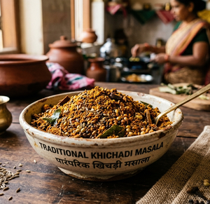 Poudre de masala aromatique séchée mélangée de qualité supérieure pour Khichadi, assaisonnement indien classique pour plats de riz et de lentilles, cuisine traditionnelle - Product Image 2