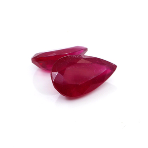 Rubis naturels de Bangkok, formes poire calibrées 9x14mm, pierres précieuses facettées naturelles pour la fabrication de bijoux, prêtes à l'emploi - Product Image 5