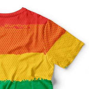 Camiseta Personalizada al por Mayor con Rayas Arcoíris 3D, Sublimación en Poliéster, Orgullo LGBT, Diseño Gráfico Colorido, Ropa de Verano, Camisetas Sublimadas - Product Image 3