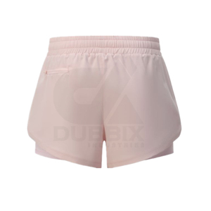 Shorts Deportivos de Doble Capa para Mujer, de Secado Rápido, Cintura Alta, Transpirables, para Yoga y Entrenamiento, con Bolsillos - Venta al Por Mayor - Product Image 2