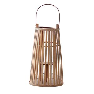 Portavelas Redondo Colgante de Bambú, Hecho a Mano, para Decoración de Hogar, Jardín y Balcón - Product Image 1