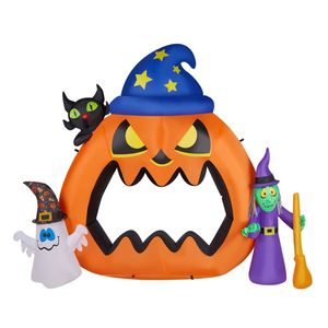 6.9ft Pumpkin Inflatable Outdoor Halloween Decoration for Holiday Yard Decorations - Product Image 1