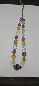 Perles fantaisie en quartz multicolores naturelles, sculptées à la main, de 10*16mm à 20*25mm, qualité supérieure, nouvelle arrivée - Product Image 6