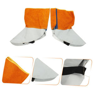 2025 Cubrepiernas de soldadura extragrandes, resistentes al calor y a la abrasión, transpirables, de cuero serraje de vaca, con protección para pies - Product Image 6