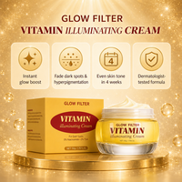 Crème filtrante éclaircissante et illuminatrice multi-vitamines, niacinamide, TXA, pour usage diurne, effet éclat, vente en gros, marque privée