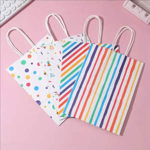 Bolsas de Papel Reciclado con Asas, Impresión Offset Personalizada, para Promoción en Supermercados, Bolsas para Envasado de Alimentos - Product Image 3