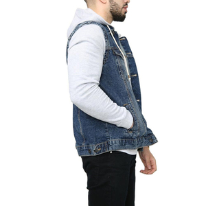 Fabricante de Chaquetas Vaqueras de Alta Calidad para Hombre, Chaqueta Vaquera de Algodón OEM, Ropa Urbana Personalizada al por Mayor, Marca Privada - Product Image 2