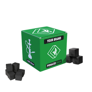 Charbon de coco 100% naturel en gros pour chicha, briquettes de qualité supérieure, faible teneur en cendres, OEM, charbon noir privé - Product Image 1