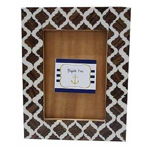 New Arrival Floral Pattern Bone Inlay Photo Frame Rectangular Frame for Wall & Tabletop-Ideal for Living Room Office Decor Frame - Product Image 6