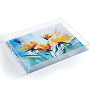 Good Quality Customise Printed Design Acrylic Serving Tray Best For <b>Living</b> Area Decorative & Tea Coffee Serving tray - Product Image 1