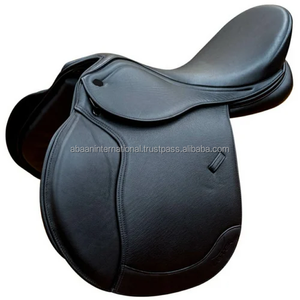 MONTURA DE SALTO DE CABALLO DE CUERO PURO CON ACABADO FINO Y COSTURA MONTURA DE CONTACTO CERCANO TOTALMENTE PERSONALIZADA MODELO DE COLOR DE DISEÑO DE LOGOTIPO OEM - Product Image 1