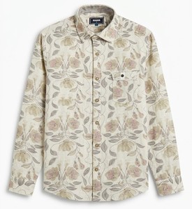 Chemise décontractée à imprimé tropical pour homme, manches longues, col rabattu, respirante, pour l'été - Product Image 1