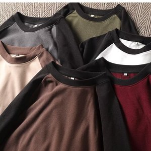 เสื้อยืดแฟชั่นผู้ชายสำหรับฤดูใบไม้ร่วงและฤดูหนาว ผ้าเนื้อนุ่มใส่สบาย พิมพ์ลายปักโลโก้ตามสั่ง ราคาโรงงานจากบังกลาเทศและจีน - Product Image 5