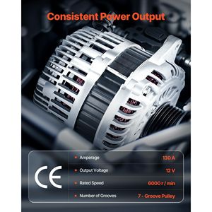 Alternatore per Auto Saturn 11341 Compatibile con Nissan Altima V6 3.5L 2007-2010, Maxima 2009-2010, Murano 2009-2014, Quest 2011-2017 - Product Image 3