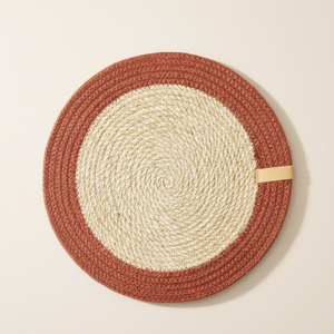Jute Hemp Rope Woven Heat Resistant <b>Placemats</b> Insulated Coffee Mats Coasters Pot Mats Sea Grass Wicker <b>Placemats</b> - Product Image 3