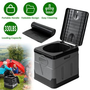 WC Portatile Moderno con Borsa per il Trasporto e Coperchio Pieghevole per Campeggio e Uso Interno - Product Image 2
