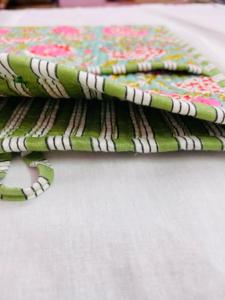 Floral Printed Cotton Eco-Friendly Lightweight Shockproof Protective Case Button Tablet Sleeve Quilted <b>Laptop</b> <b>Backpacks</b> - Product Image 4