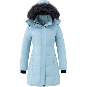 Chaqueta de Invierno Acolchada para Mujer, Moderna y a la Moda, de Tela Tejida Transpirable, Resistente al Viento, Aislante y de Secado Rápido - Product Image 1