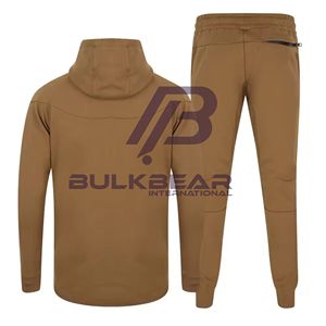 Sudadera con Capucha Extra Grande Personalizada para Hombre, de Algodón, Resistente al Viento, con Forro Polar de 360g, Cierre de Cremallera, Sudadera Informal, Ropa Urbana BEARBEAR INTERNATION - Product Image 6