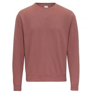 Sudadera de Cuello Redondo Roja para Hombre, Corte Regular, Color Sólido, Informal, Manga Larga, Tejido de Punto, Ecológica y Transpirable - Product Image 5